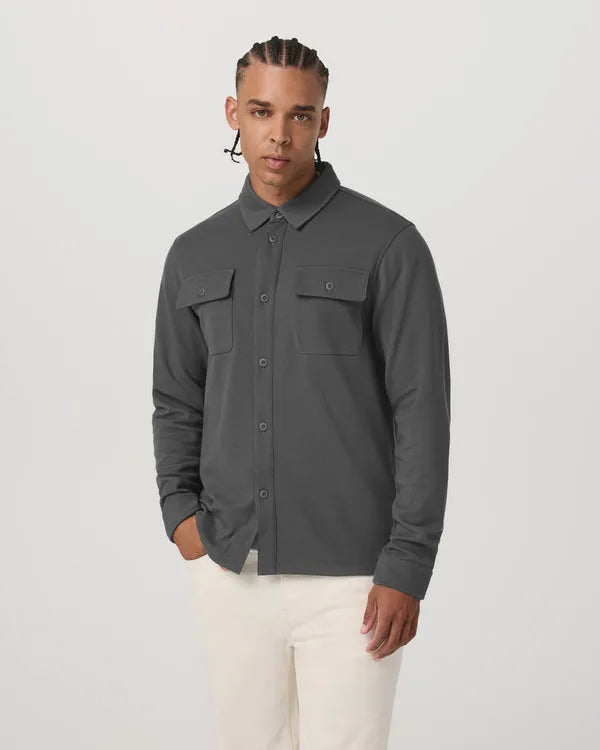 Vuori Mens Jacket Waffle Shirt Jacket