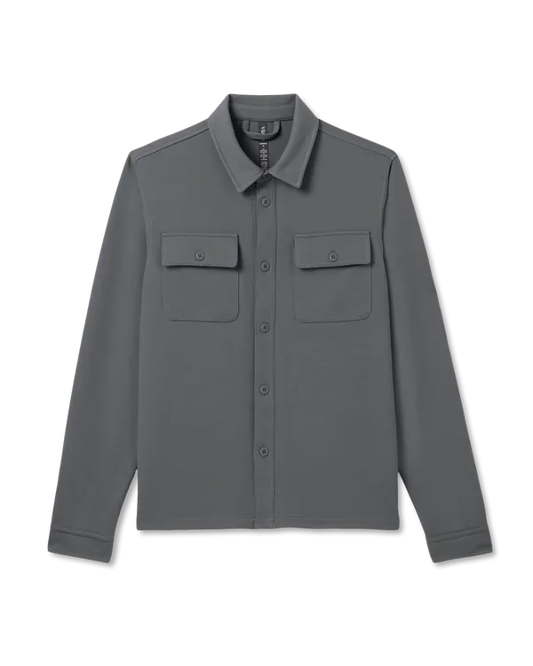 Vuori Mens Jacket Waffle Shirt Jacket