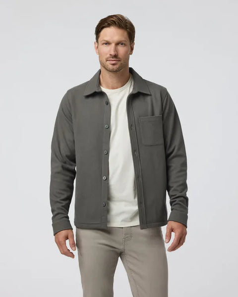 Vuori Mens Jacket Beldon Shirt Jacket Knit Twill