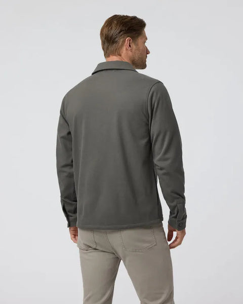 Vuori Mens Jacket Beldon Shirt Jacket Knit Twill