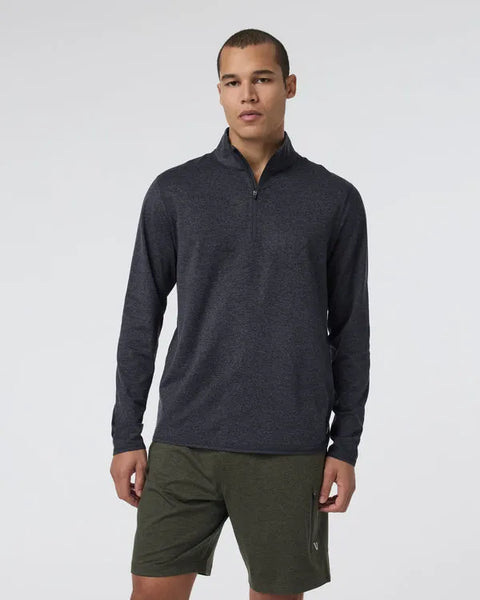 Vuori Mens Shirt Ponto Half Zip Mock Neck