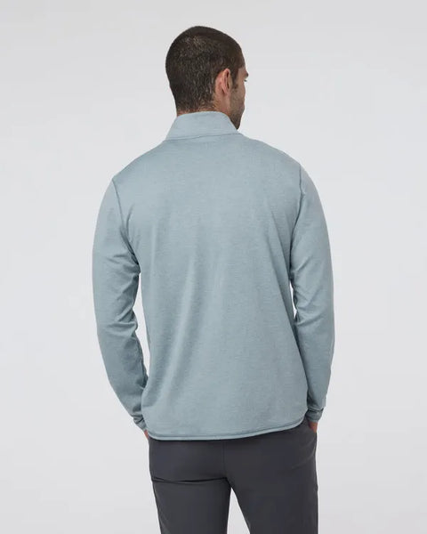 Vuori Mens Shirt Ponto Half Zip Mock Neck