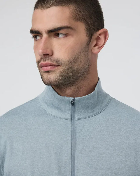 Vuori Mens Shirt Ponto Half Zip Mock Neck