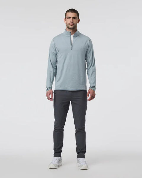 Vuori Mens Shirt Ponto Half Zip Mock Neck