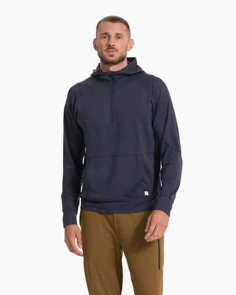 Vuori Mens Sweatshirt Ponto Performance Half Zip Hoodie