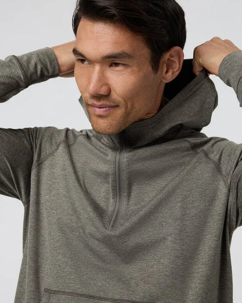 Vuori Mens Sweatshirt Ponto Performance Half Zip Hoodie