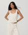 Vuori Womens Tank Top Trestles Twill Button Front Top