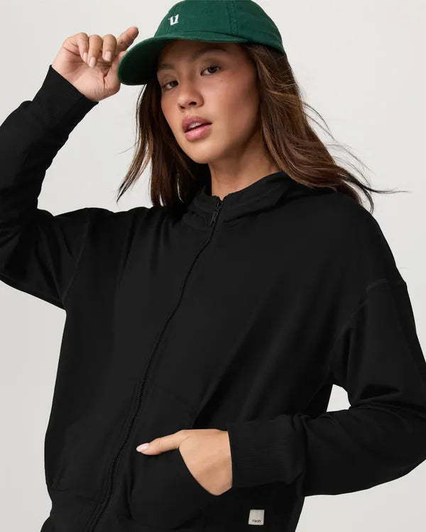 Vuori Womens Sweatshirt Halo Modern Full Zip Hoodie
