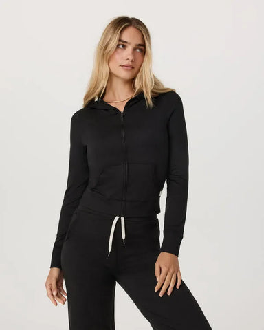 Vuori Womens Shirt Halo Mini Full Zip Hoodie