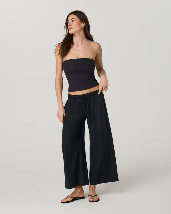Vuori Womens Pants Trestles Twill Crop Wideleg Pant