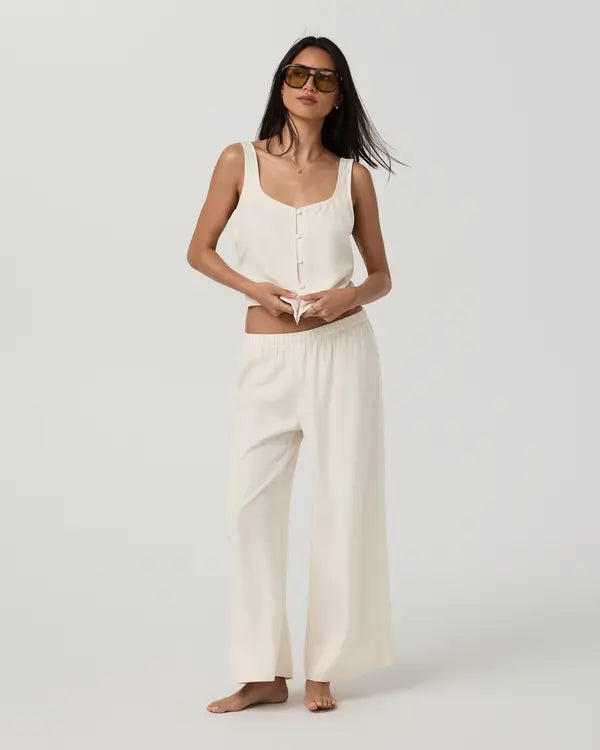 Vuori Womens Pants Trestles Twill Crop Wideleg Pant