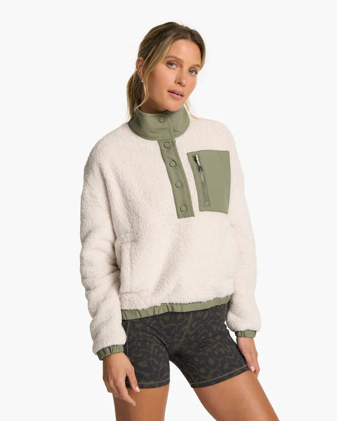 Vuori Womens Sweatshirt Cozy Sherpa Popover