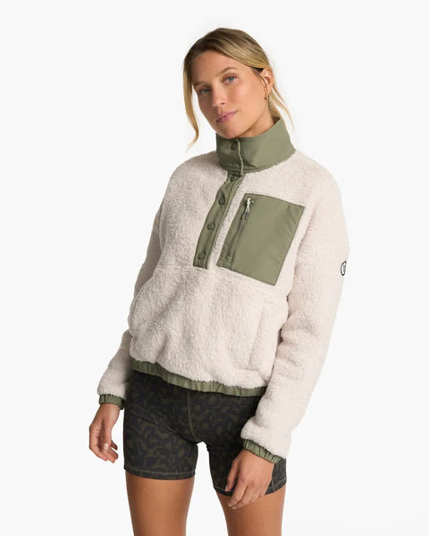 Vuori Womens Sweatshirt Cozy Sherpa Popover