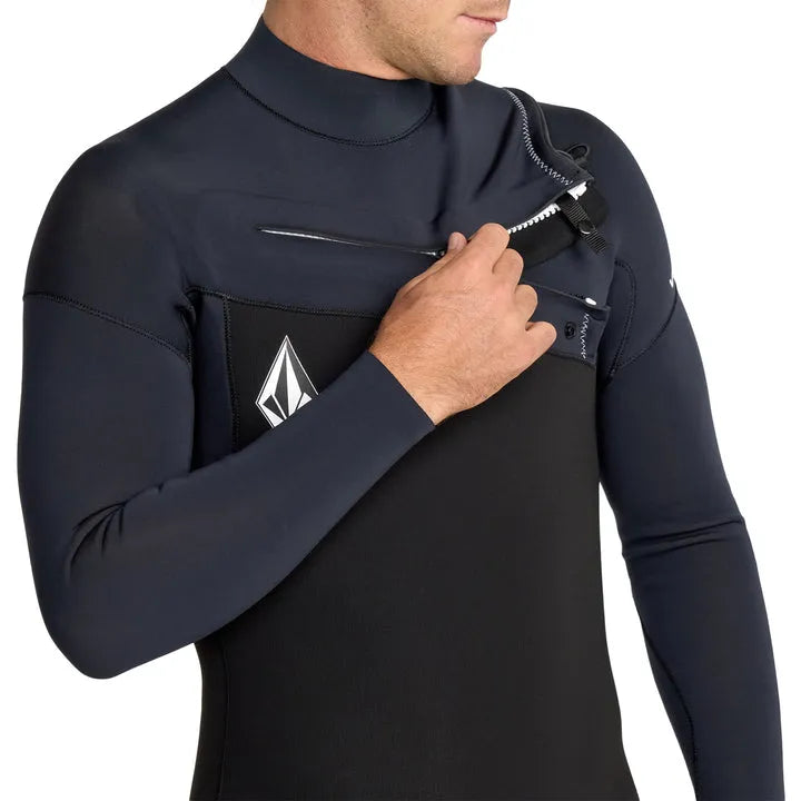 Volcom Mens Wetsuits 4/3 Modulator Chest Zip Full Wetsuit