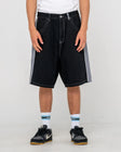Rusty Mens Shorts Flip Daddy Taped Baggy Short