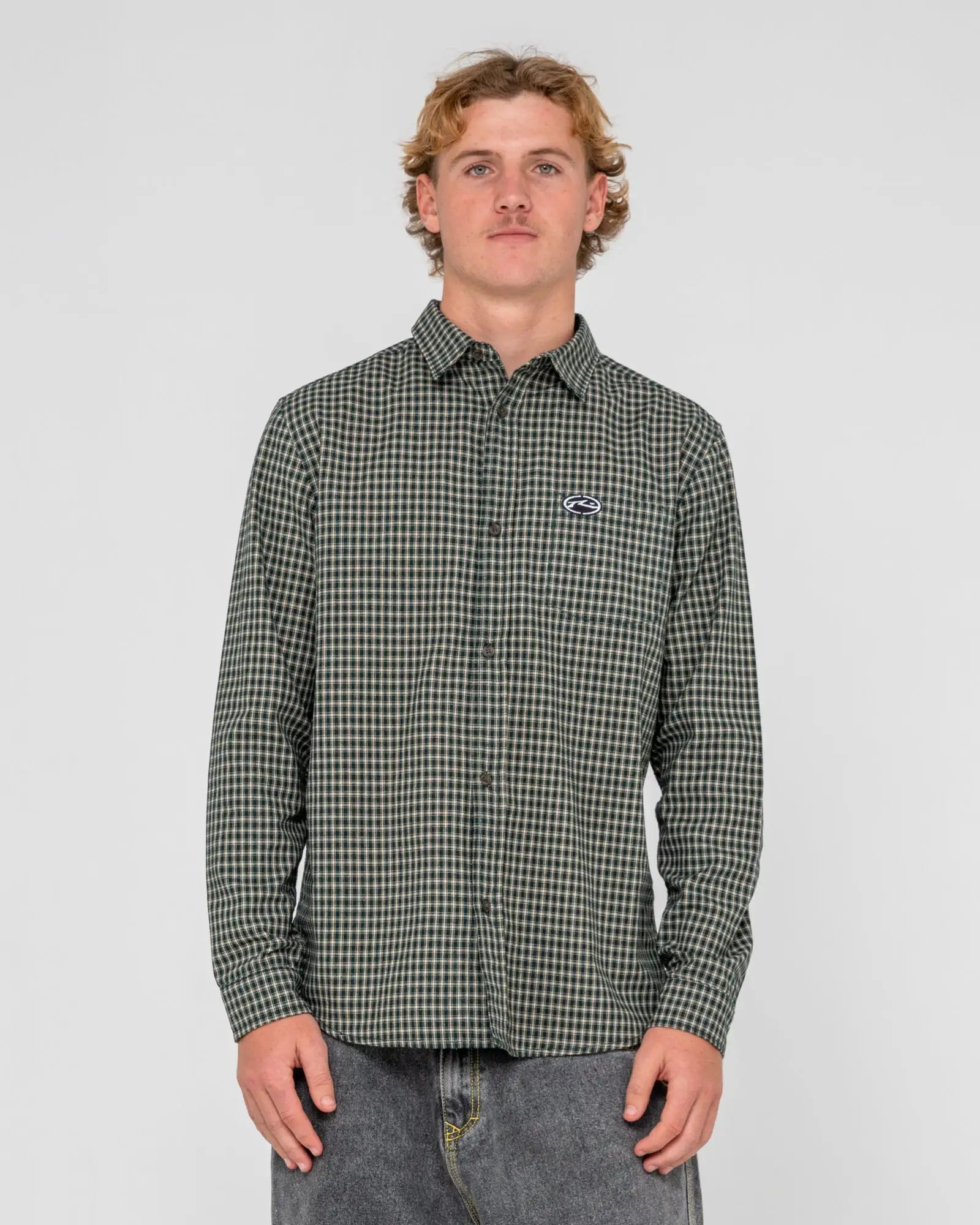 Rusty Mens Shirt Datsun Check