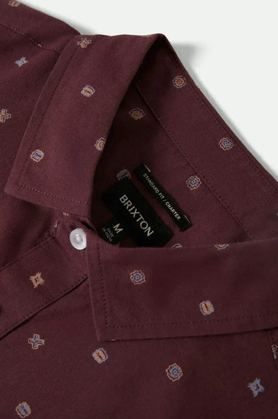 Brixton Mens Woven Charter Print