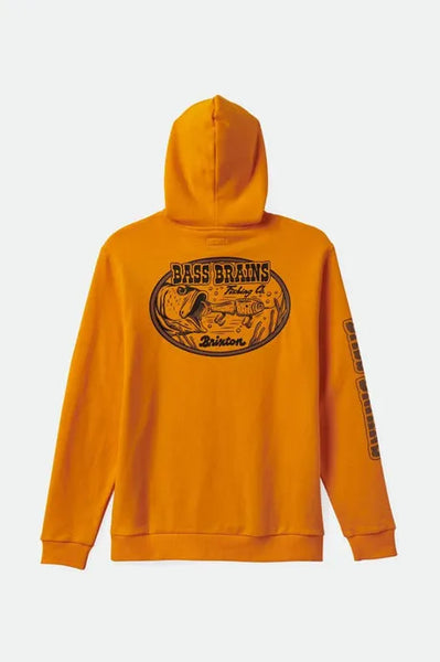 Brixton Mens Sweatshirt Bass Brains Swim Hood