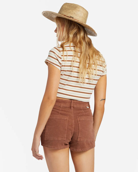Billabong Womens Shorts Free Fall Corduroy