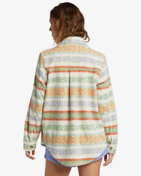 Billabong Womens Sweatshirt Forge Fleece Button Down