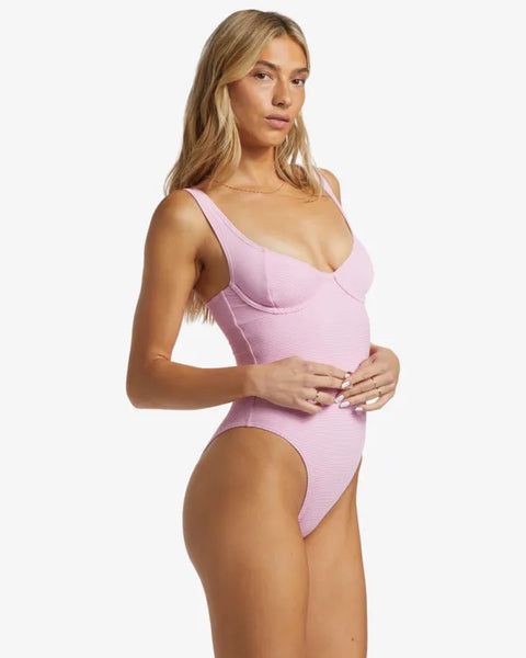 Billabong Womens Swimsuit Tanlines Emma Underwire One-Piece