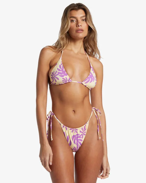 Billabong Womens Bikini Bottoms Deep Sea Daisy Rev Bells