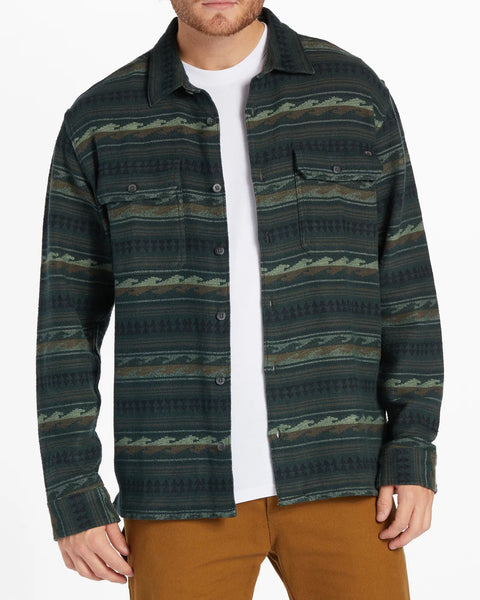 Billabong Mens Shirt Offshore Jacquard Flannel