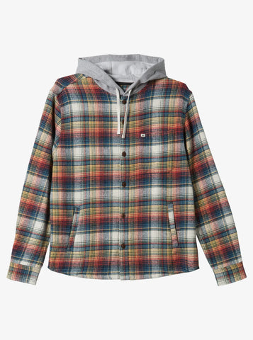 Quiksilver Mens Shirt Briggs Hooded Flannel