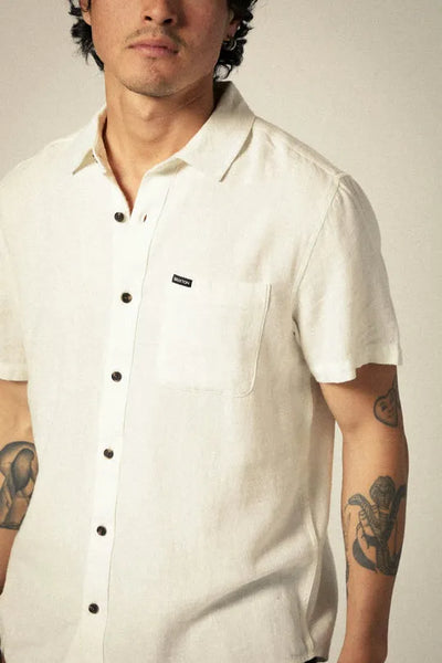 Brixton Mens Woven Charter Organic Cotton Linen Blend