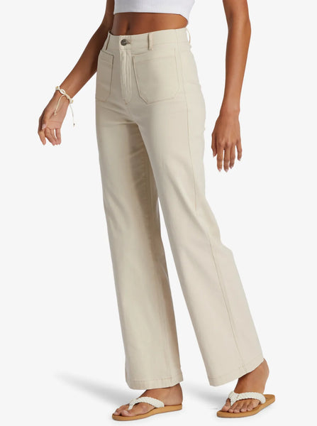 Roxy Womens Pants Coastal Cruiser Wide Leg