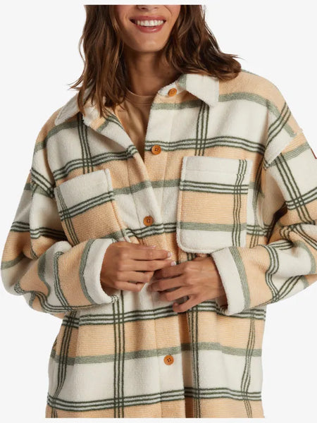 Roxy Womens Shirt Next Adventure Printed Fleece