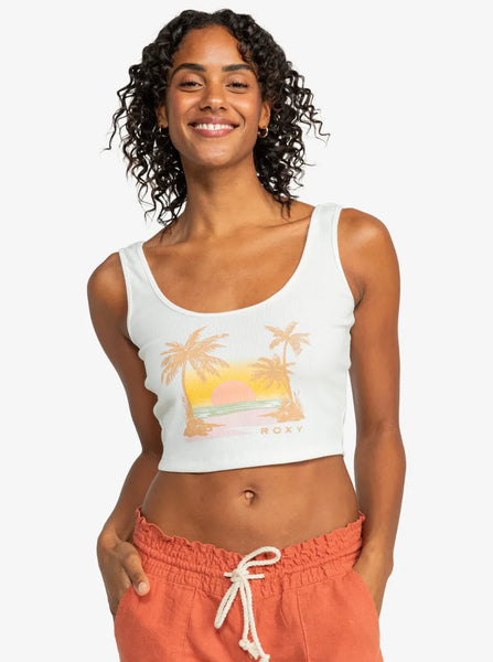 Roxy Womens Tank Top Sunset Beach Dive In Tank