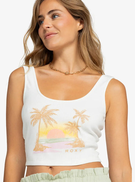 Roxy Womens Tank Top Sunset Beach Dive In Tank