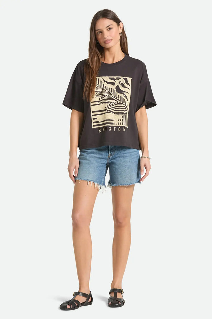 Brixton Womens Shirt Poolside Boxy Crew