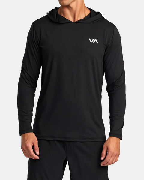 RVCA Mens Sweatshirt Sport Vent Technical Hooded Top