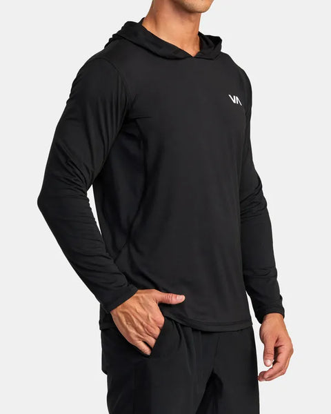 RVCA Mens Sweatshirt Sport Vent Technical Hooded Top