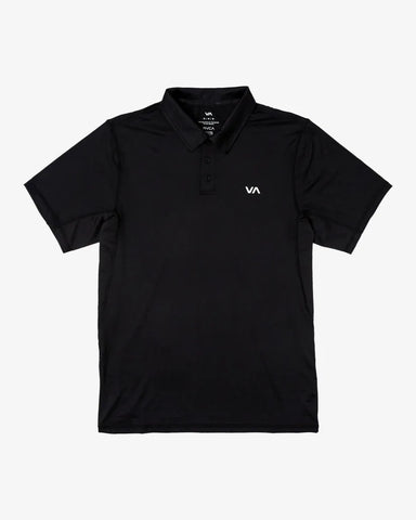 RVCA Mens Knit VA Sport Vent Technical Polo