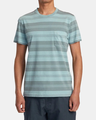 RVCA Mens Shirt PTC Stripe Knit T-Shirt