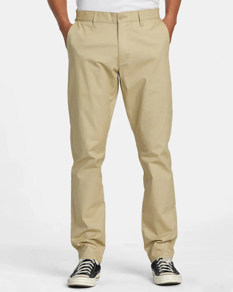 RVCA Mens Pants Daggers Tech Technical Chinos