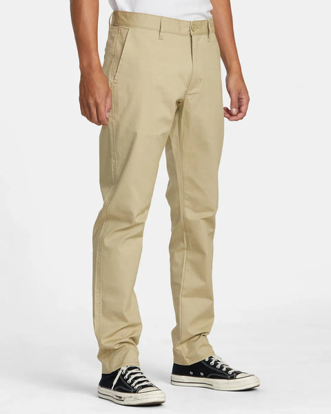 RVCA Mens Pants Daggers Tech Technical Chinos