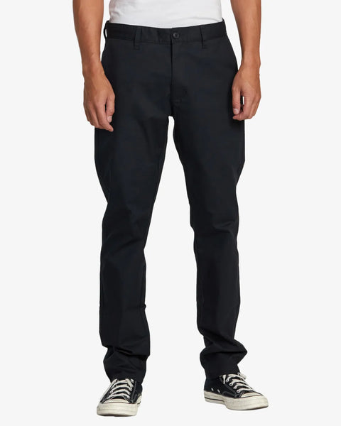 RVCA Mens Pants Daggers Tech Technical Chinos