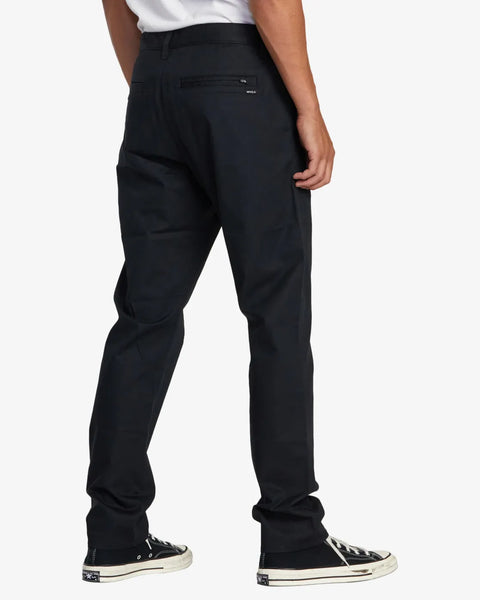 RVCA Mens Pants Daggers Tech Technical Chinos