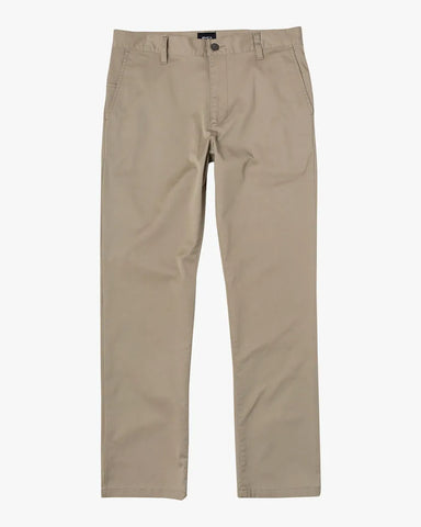 RVCA Mens Pants The Weekend Stretch Straight Fit