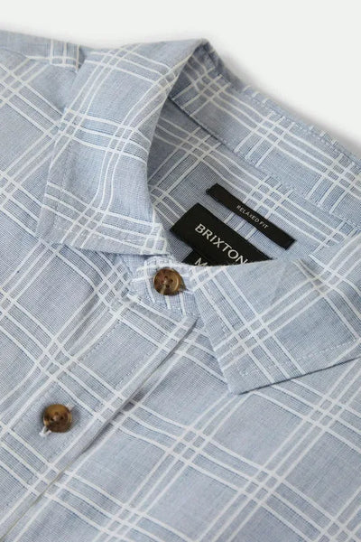 Brixton Mens Woven CRU Oxford Plaid