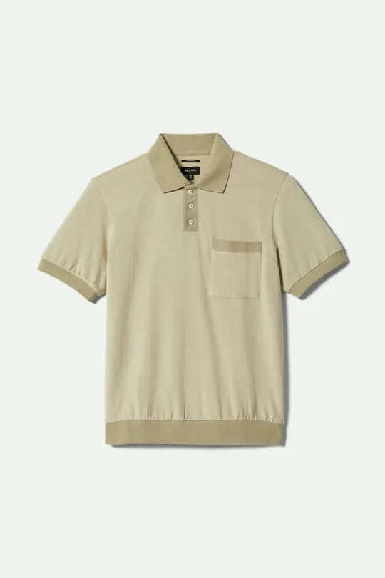 Brixton Mens Knit Weekend Herringbone Polo