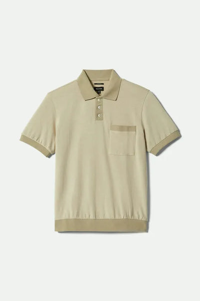 Brixton Mens Knit Weekend Herringbone Polo