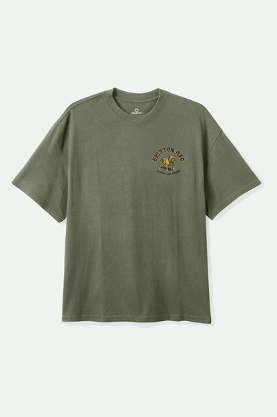 Brixton Mens Shirt Bauer Heavyweight Relaxed Tee