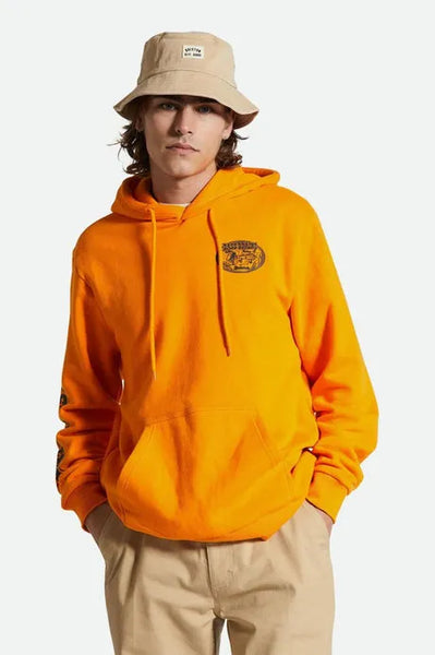 Brixton Mens Sweatshirt Bass Brains Swim Hood