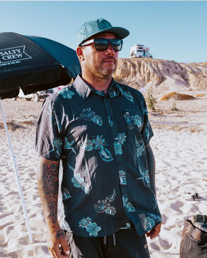 Salty Crew Mens Woven Breezer Perforated