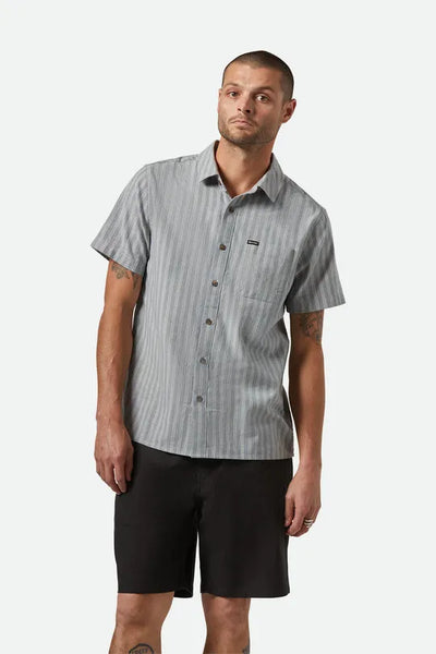 Brixton Mens Woven CRU Oxford Stripe